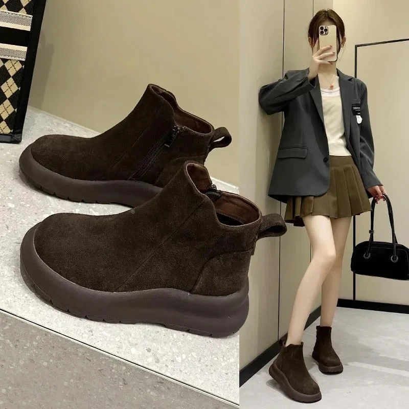 正品厚底马丁靴女2025秋季新款英伦风爆款超鞋子女ins潮牌百搭鞋