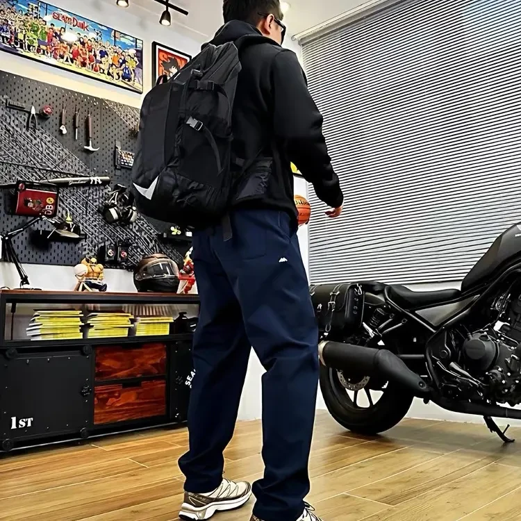 城市机能风2024秋冬季新款男户外休闲运动加绒保暖三防软壳裤