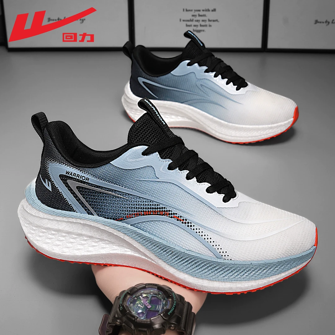 回力跑步鞋男款2025年新款厚底鞋增高网面透气休闲百搭运动鞋男士
