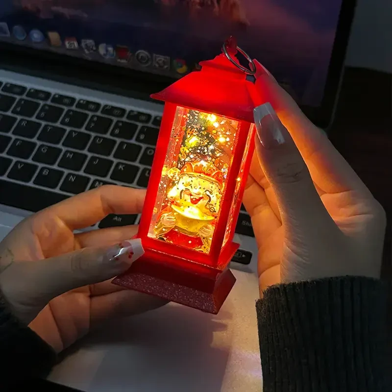 复古财神小夜灯节日礼物风灯装饰小夜灯氛围灯美观装饰品蛇年礼物