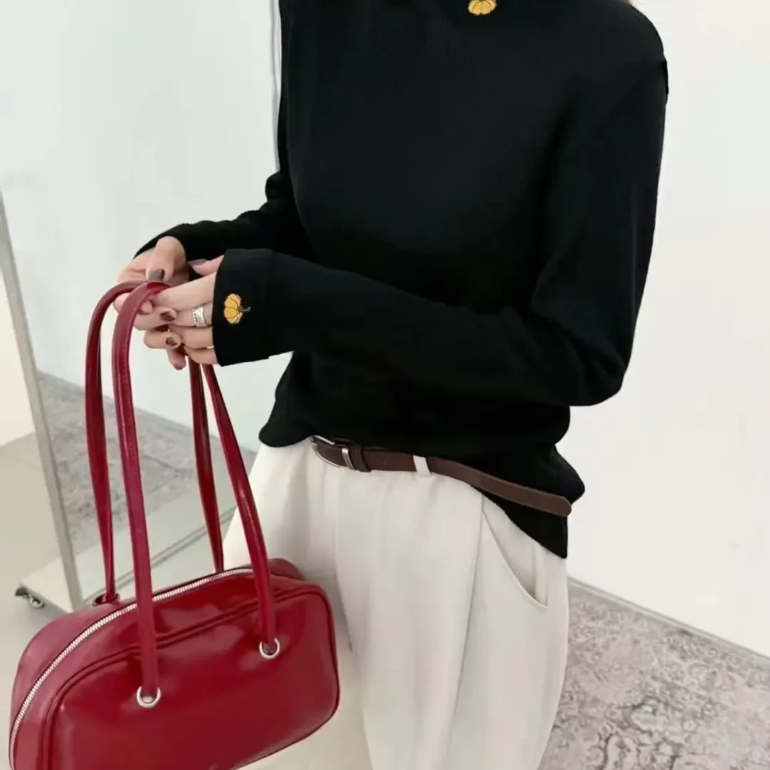 欧货时尚半高领针织保暖打底衫(不退换，理性下单)