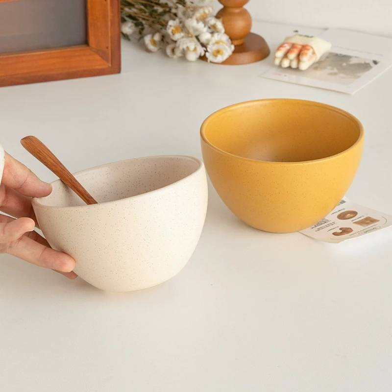 〖闭眼入的漂亮饭碗〗4.5英寸芝麻釉陶瓷米饭碗ins小碗燕麦碗