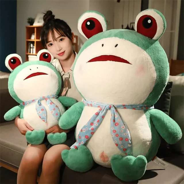 网红可爱青蛙玩偶搞怪抱枕毛绒玩具送女生布娃娃公仔儿童生日礼物