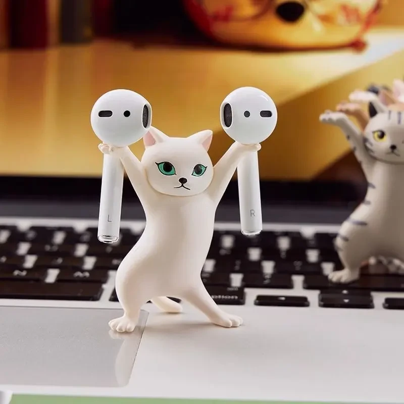 笔架创意礼物万物皆可举ins日系妖娆猫笔托学生可爱桌面摆件猫咪