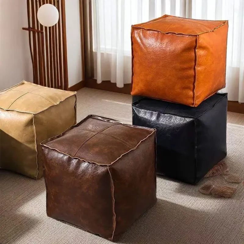 美式多功能收纳储物沙发凳玩具收纳凳子可坐成人坐垫娃娃收纳箱D