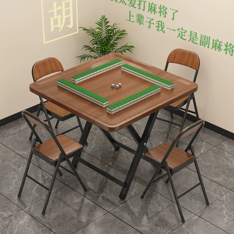 麻将桌家用折叠小型麻将台手搓棋牌桌便携式折叠桌简易户外餐桌子
