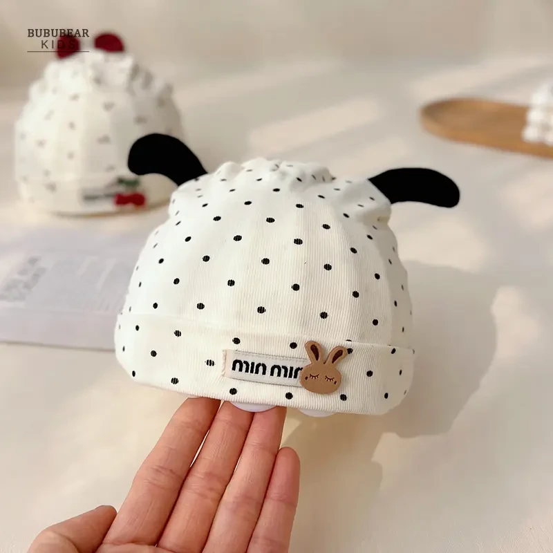 新生婴儿帽子春秋款可爱超萌套头帽初生宝宝纯棉护囟门婴幼儿胎帽