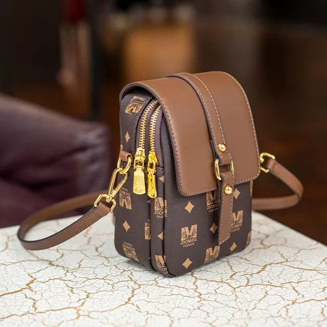 手机包女斜挎女包2025新款时尚百搭单肩包洋气高级质感软皮小包包