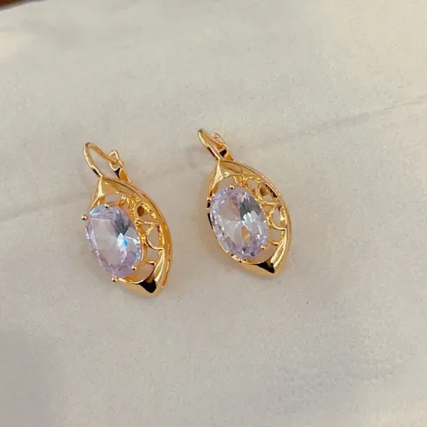 铜合金耳饰 铜合金耳饰 欧美风金色民族风耳环女款