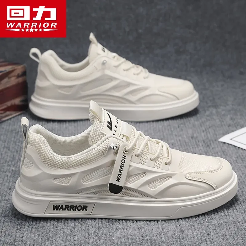 回力板鞋男鞋夏季透气2025新款网面薄款防臭网鞋男士休闲小白鞋子