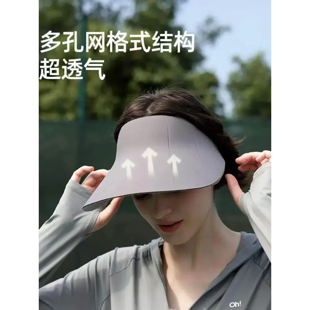 骑车吹不翻防晒帽2025新款帽子女夏季防紫外线无痕太阳帽wdj
