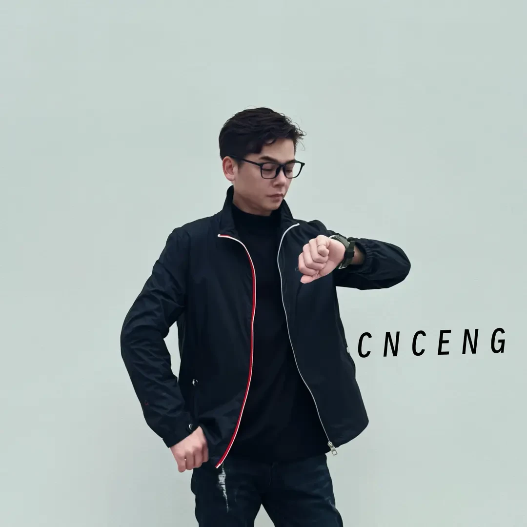 CNCENG2025新款春夏夹克翻领修身上班通勤休闲商务风