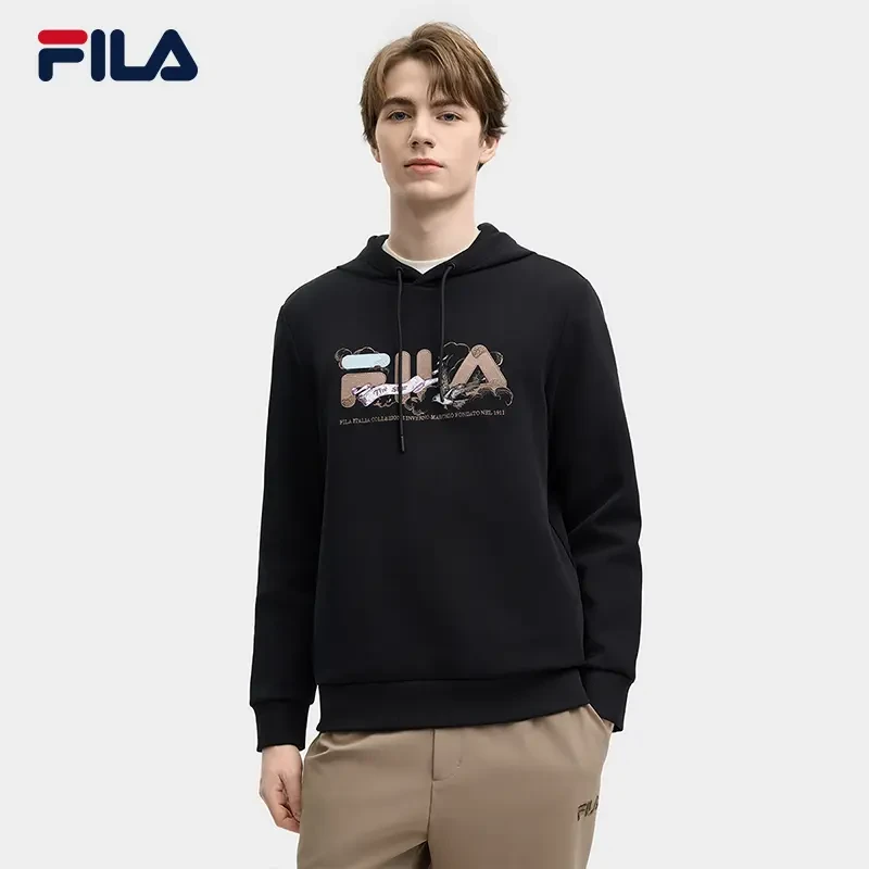 Fila/斐乐男子【休闲运动套头连帽卫衣】舒适户外F11M518212F