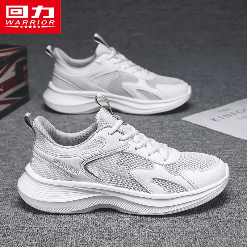 回力男鞋运动鞋秋季2025新款透气网面情侣软底轻便休闲跑步鞋男款