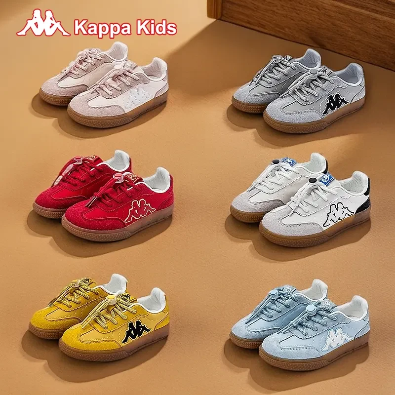 Kappa Kids时尚春夏新款复古潮流百搭透气小众运动低帮板鞋徳训鞋