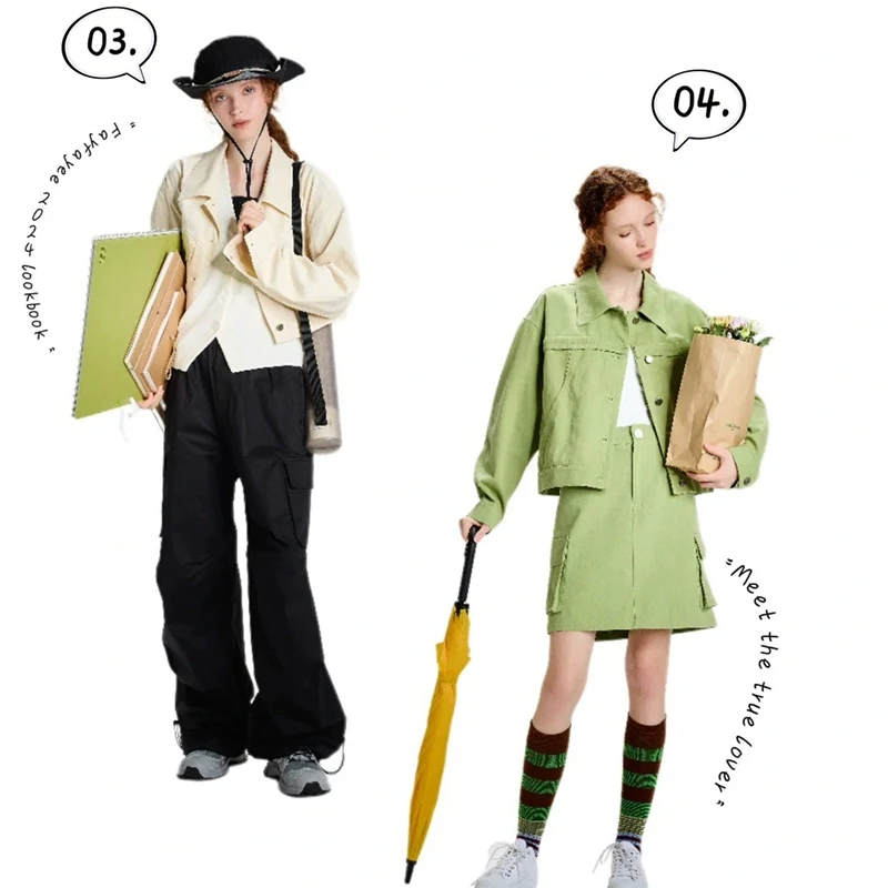 【Fy】松紧腰显瘦工装裤束脚长裤2025春季新款专柜撤柜品牌女装