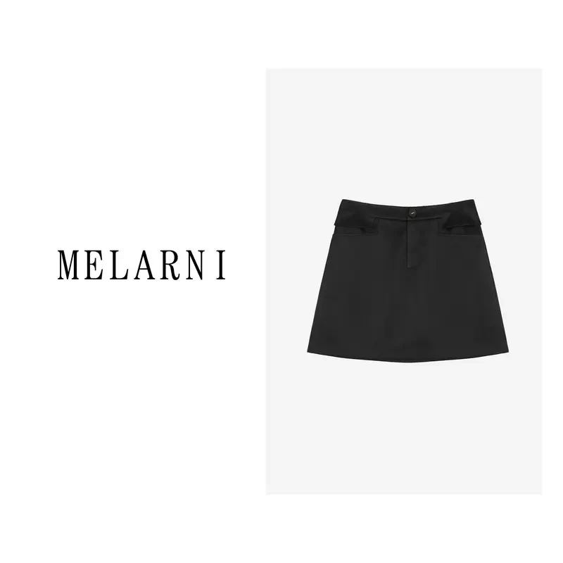 【MELARNI】气质百搭春夏女士显瘦半身裙MLN10404