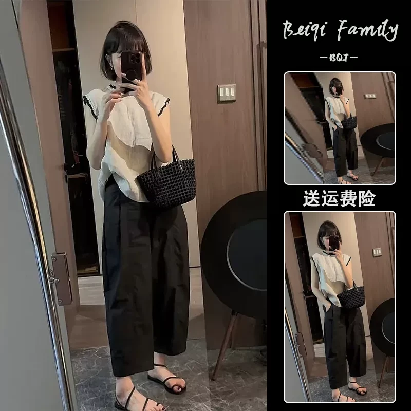 夏日绝美高级松弛感穿搭休闲气质独特漂亮韩系chic别致两件套装女