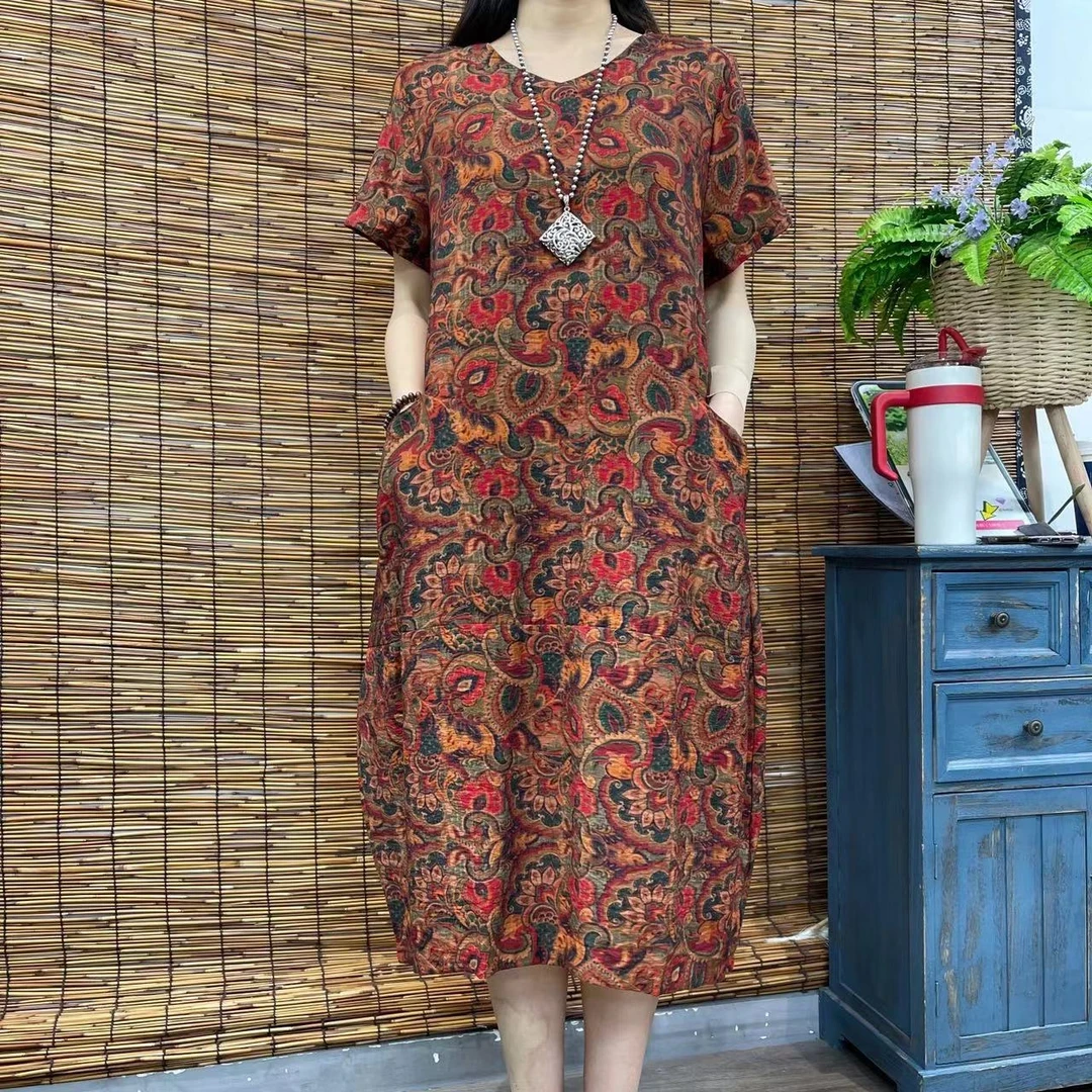 9997春夏新款优雅气质减龄连衣裙