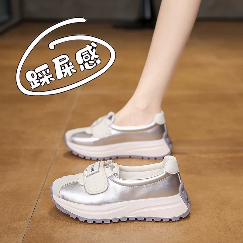 断码361联名嘉玘适用爆款阿甘运动鞋女新款夏秋浅口透气魔术贴孕