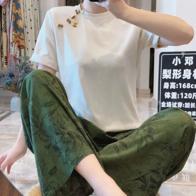 棉绸裤女士薄款人造棉阔腿裤网红爆款居家可外穿绵绸裤子加大码女