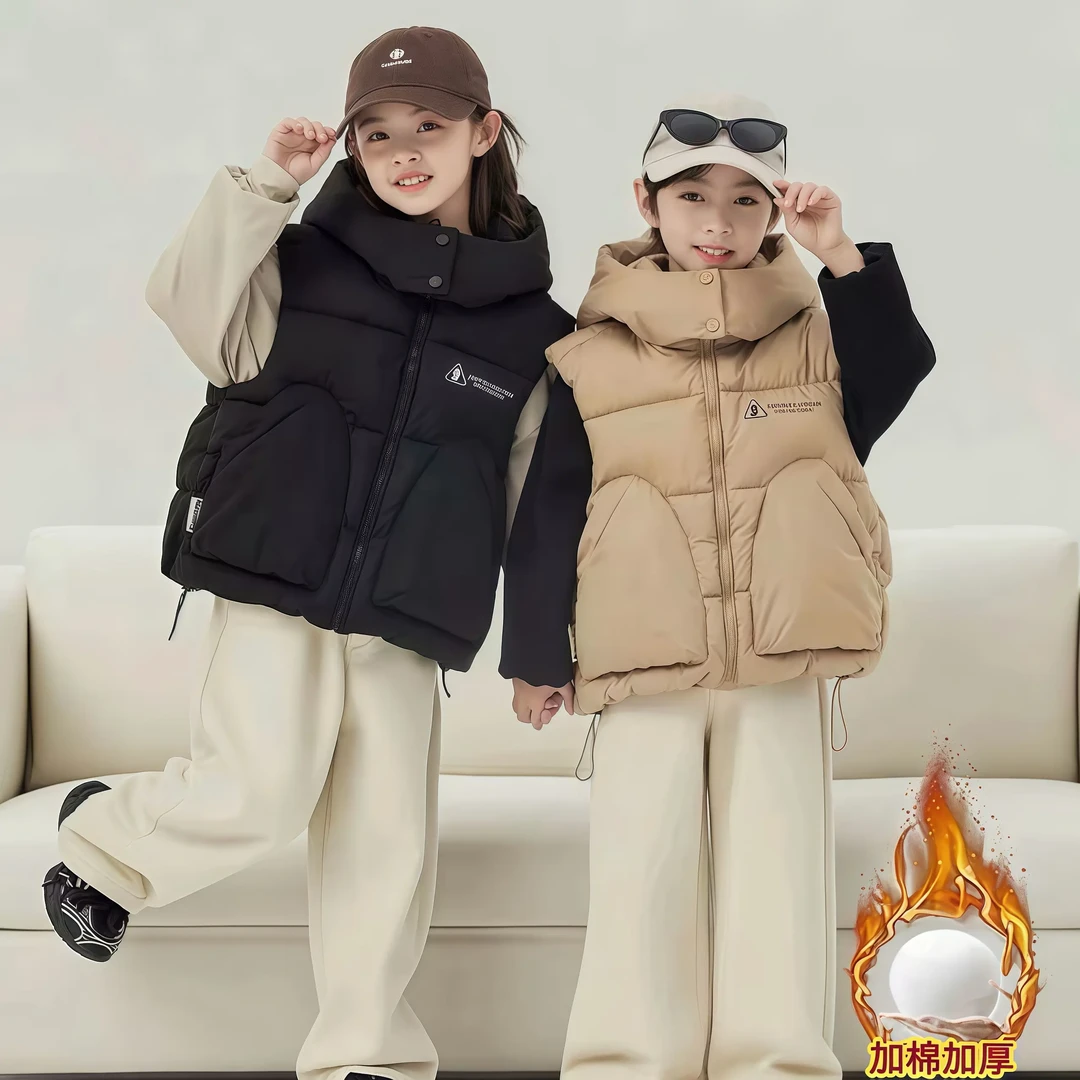 秋冬季新款校服神器外套马甲百搭棉马甲秋冬款校服神器男女童适用