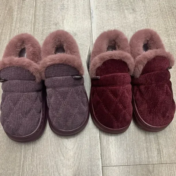 冬季加厚保暖包跟棉鞋防滑耐磨男女居家外穿中老年适用老人加绒