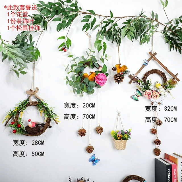 饰部落墙上墙面墙壁花环挂件壁挂 卧室幼儿园墙面装饰花 创意家居