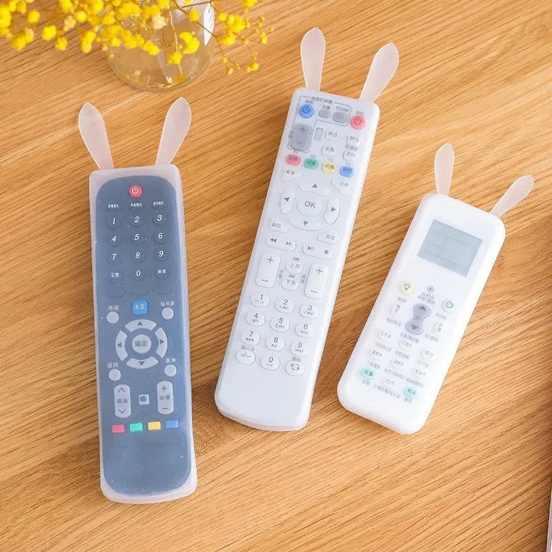 兔子透明硅胶电视空调遥控器保护套硅胶通用全包板透明防水防尘罩