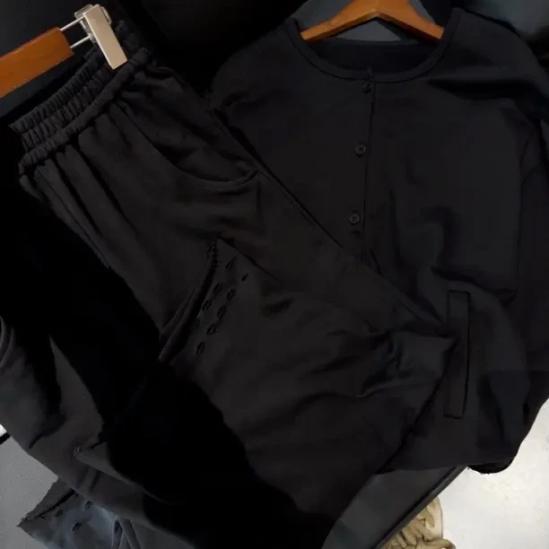 猫猫的店 休闲套装显瘦百搭舒适休闲裤