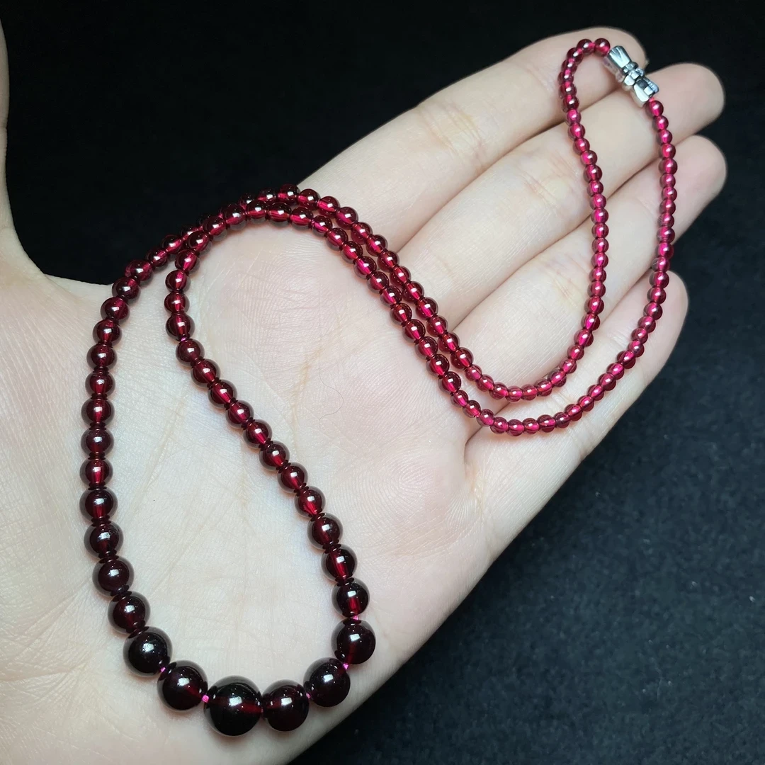 【小北珠宝】石榴石塔链 QL01X1501【多样性发一件】尺寸约3-7mm