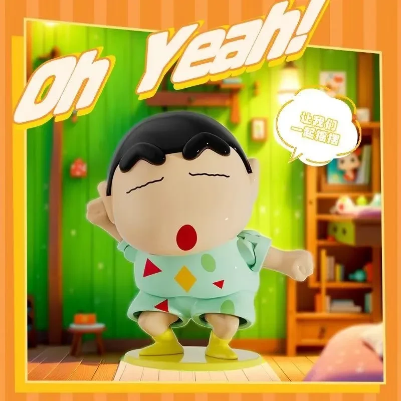 【小新玩具】蜡笔小新动感新生活发条玩具爬行摇头手办礼物玩偶摆件