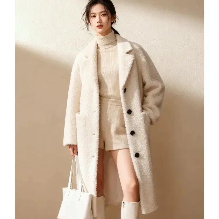 秋冬保暖时尚百搭休闲中长款大衣