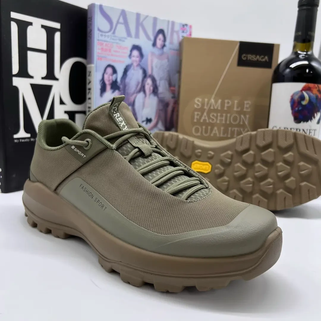 户外休闲款纯净平替户外越野男士透气网面鞋防滑耐磨登山运动鞋