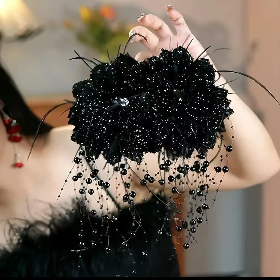 港风亮闪花朵韩式复古抓夹网红百搭时尚大版鲨鱼夹显发量头饰发夹