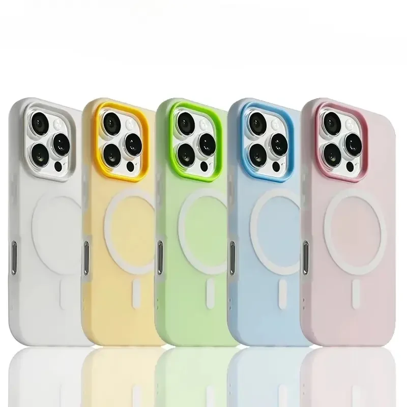 双层二合一果冻壳适用苹果16promax手机壳iPhone15/14肤感磁吸13