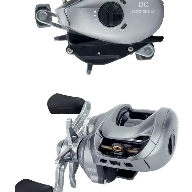 DC智能电子刹车水滴轮碳纤维防炸线路亚轮带骚音闪光灯远投轮