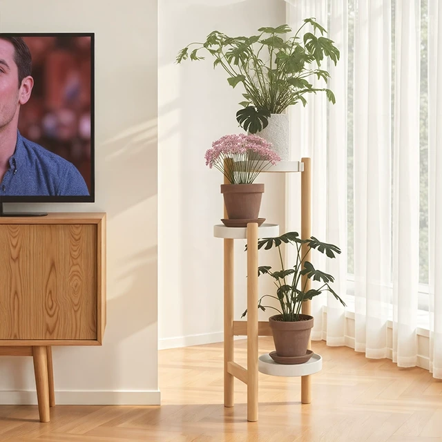 铁艺花架子客厅落地式创意多层电视柜旁置物架阳台植物花盆架子