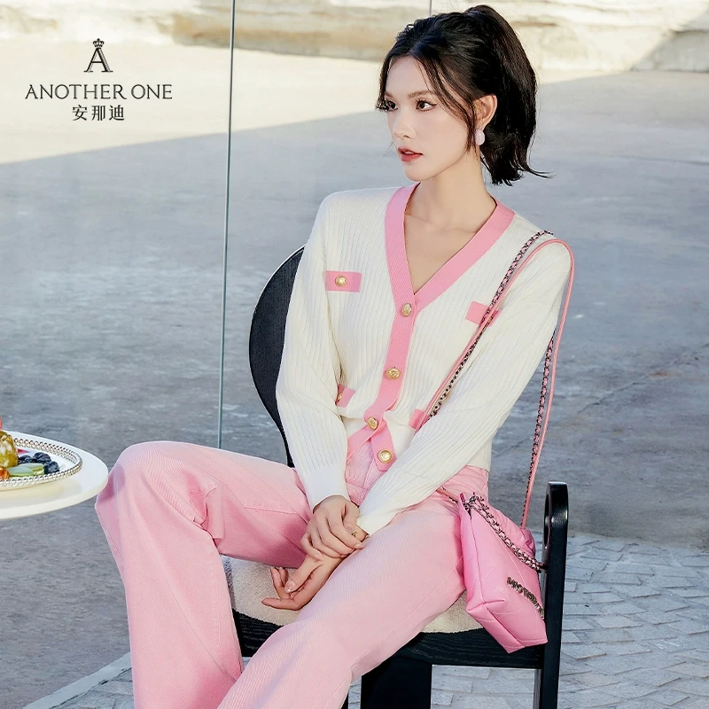 ANOTHER ONE安那迪打底衫2024新款女秋冬时尚洋气时髦针织开衫#