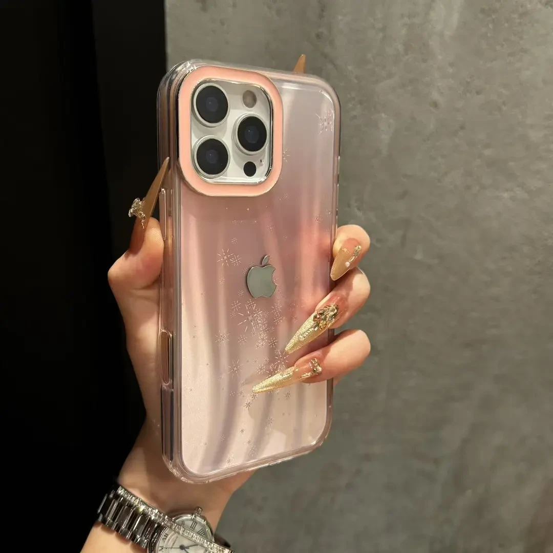 网红高颜值滴胶渐变适用iPhone16手机壳苹果15promax高级13防摔