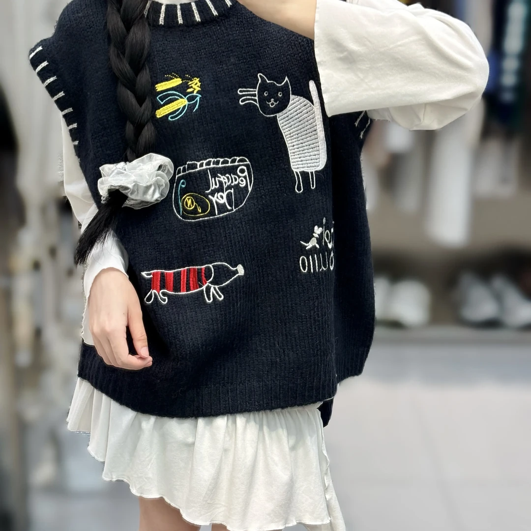 【收藏】设计师款猫咪公仔童趣马甲