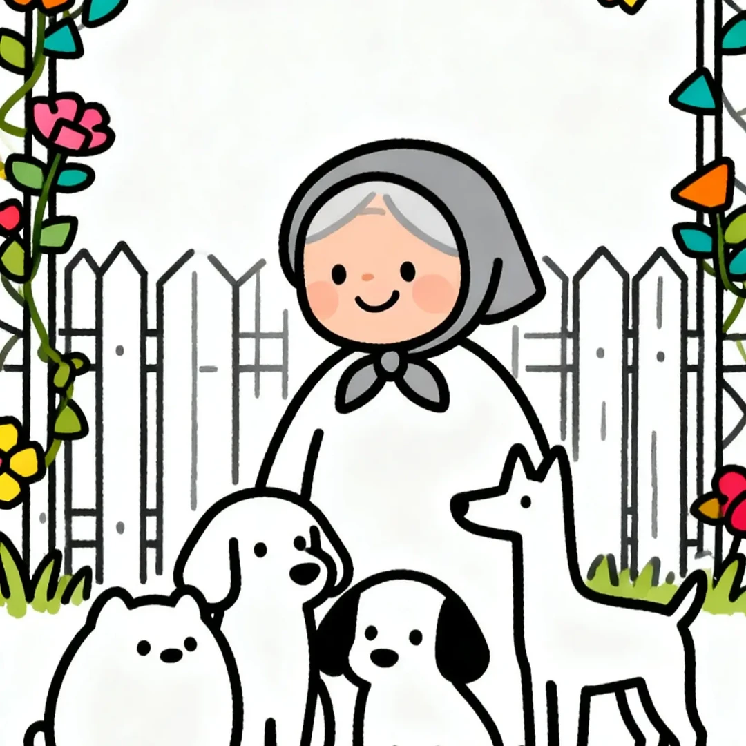 毛孩子创意祝福画片