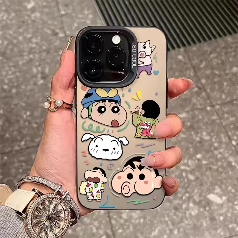 蜡笔小新镭射适用oppo苹果16华为小米vivo红米k70findx8magic7