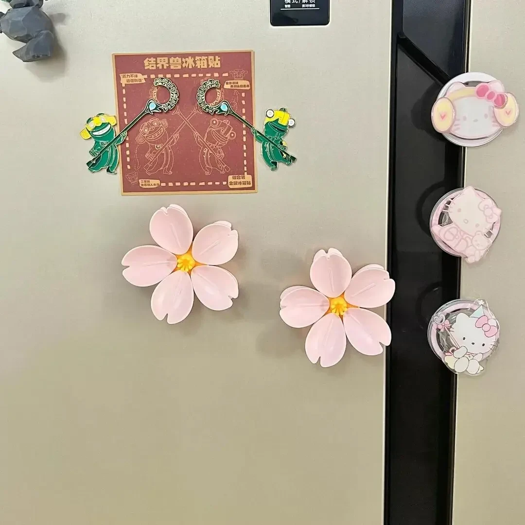 樱花冰造型箱封口家用夹子可爱零食密封厨房食物磁吸防潮创意神器