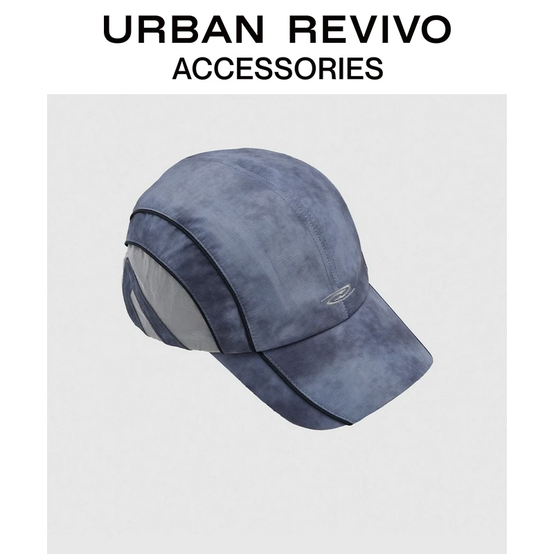 URBAN REVIVO2025春季新款男士时尚晕染拼接棒球帽UAMA50040