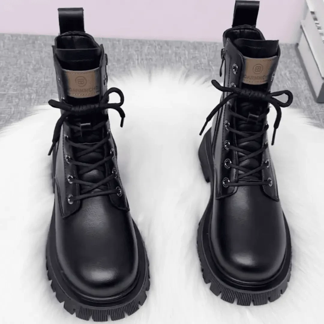 【加绒保暖】马丁靴女冬季新英伦风短靴厚底显高百搭瘦瘦靴加绒