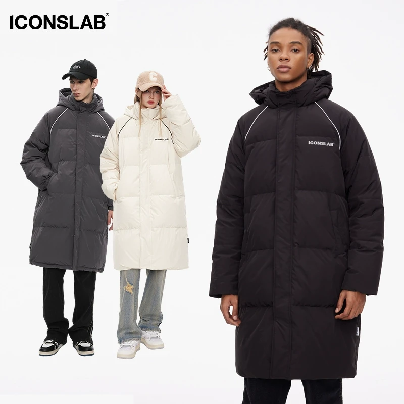 ics丨iconslab怦然心动长款羽绒服男女情侣冬外套