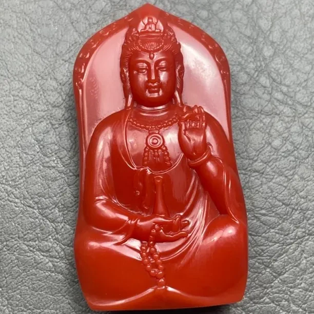 抛光天然南红配饰