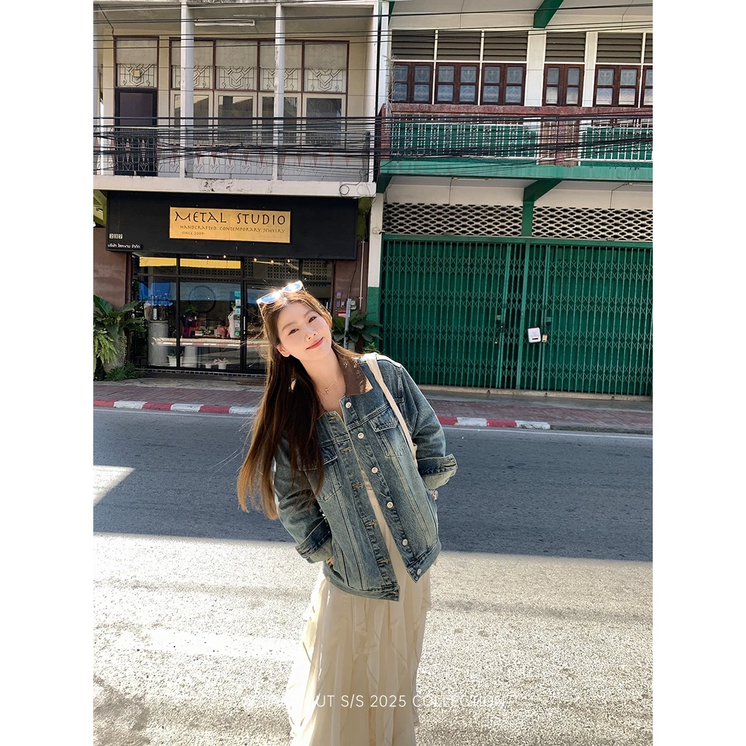 外卖到了【02/06 艾迪芬奇记忆】水牛仔外套oversize男友风通勤