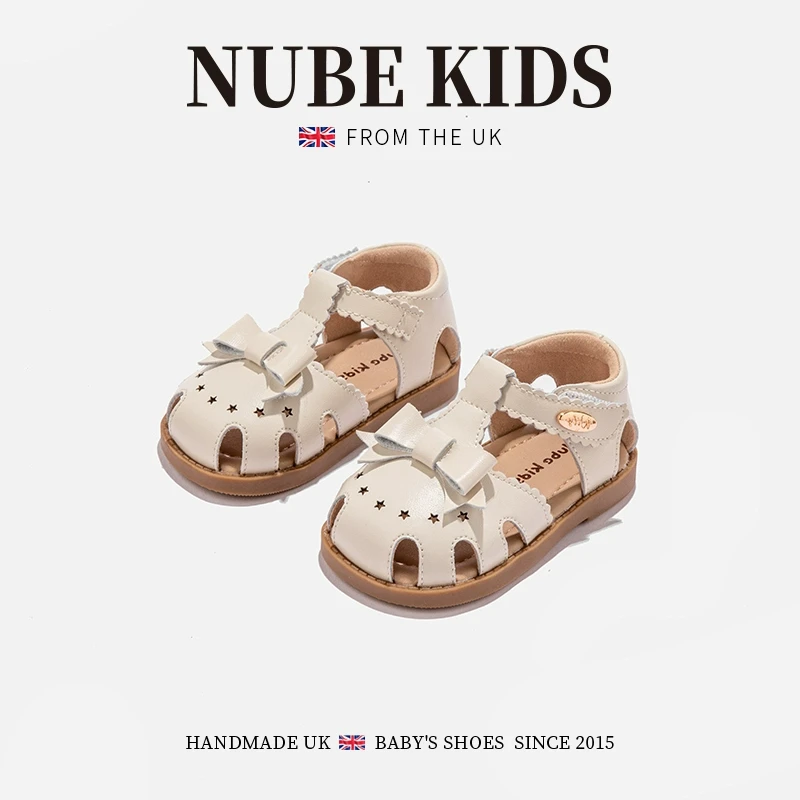 真皮英国NUBEKIDS童鞋宝宝凉鞋潮流夏运动婴儿女童洞洞软底沙滩鞋